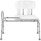 Tub Transfer Bench Sliding Shower Bench for Bathtub Shower Chair for Inside Shower Shower Chair for Elderly and Disabled Adjustable Height Shower Bench Holds Weight Up to 400 Lbs FSA/HSA Eligible