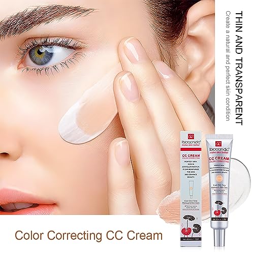 Color Correcting CC Cream with SPF 25, Coverage Lightweight Foundation, Hydrating Serum, Even Skin Tone Makeup and Skin Care, Boost Radiance, Refine Skin Texture, Avoid Sun Damage (LightLight, 1PCS)