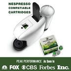 Organic Nespresso Compatible Capsules - Peak Performance Fair Trade, Low Acid, Organic Espresso Coffee Pods (36 Count) Compatible With All Nespresso Capsule Brewers. Medium Roast Single Serve Pod