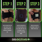 BeActive Plus Acupressure System - Sciatica Pain Relief Brace For Sciatic Nerve Pain, Lower Back, & Hip - Be Active Plus Knee Brace With Pressure Pad Targeted Compression For Sciatica Relief - Unisex