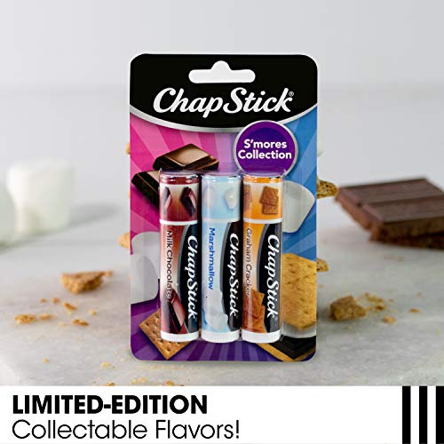 ChapStick Lip Balm, Ice Cream Collection 3-Pack, Ice Cream Classics 3-Pack + S’mores Collection – Fun & Flavorful Lip Care, Birthday Gift, Party Favors, Stocking Stuffers, 0.15 Oz Ea