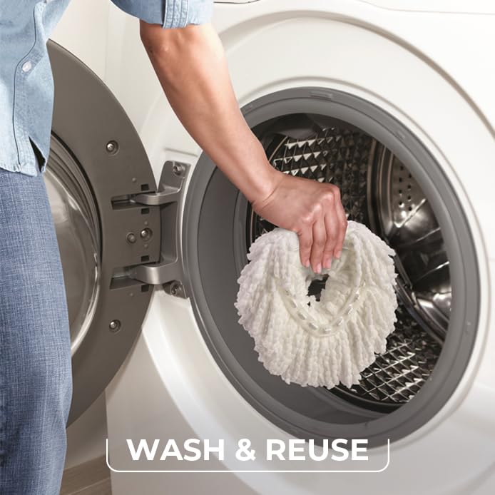 O-Cedar EasyWring Spin Mop Microfiber Refill (Pack of 4)