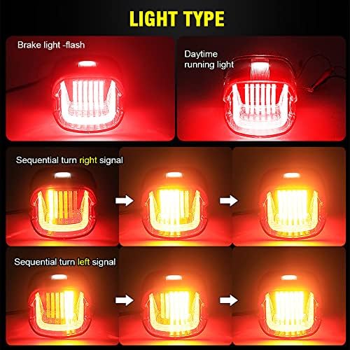 motorcycle tail light Motorcycle stop Rear Indicator Light Smoked Taillight For Harley Softail Dyna Sportster Rear Tail Light