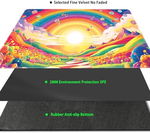 MTG Playmat Magic Card Playmat Game Mat,TCG & CCG Card Games Mat with Free Storage Bags Size 24 x 14 Inches (No with Zones,Sun3)