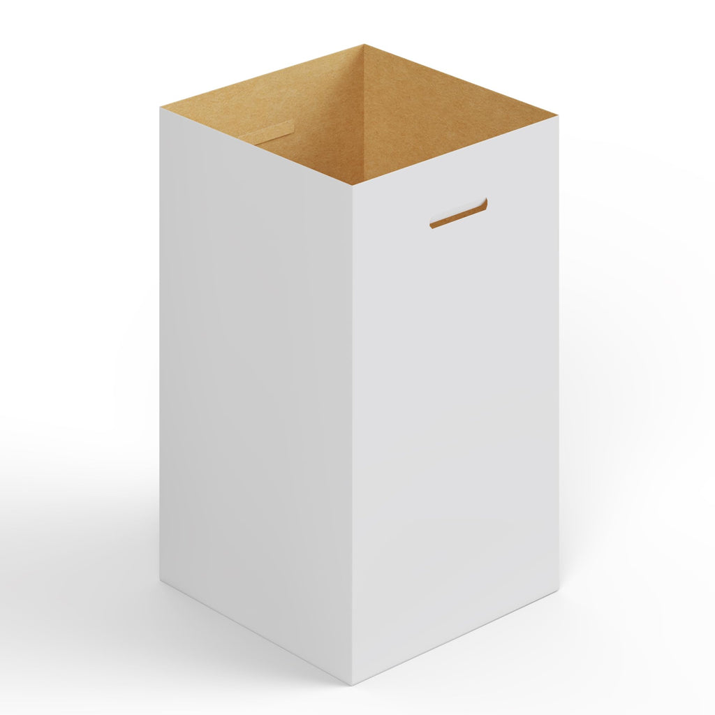 Regal Altair 10 Pack Corrugated Cardboard Trash & Recycling Containers, 40-Gallon Capacity – Includes 10 Liners, Heavy-Duty Pop-Up Disposable Bins for Events & Parties