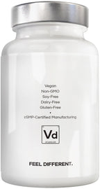 Amen Vitamin D, K2 & Zinc, Cholecalciferol D3 5000 IU, Organic Whole Food Blend with Apple, Blueberry, Cranberry, Elderberry Powder Fruits, Vegan Supplement, D3 K2 Vitamins, Non-GMO - 60 Capsules