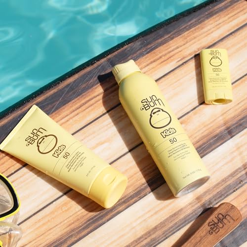Sun Bum Kids SPF 50 Sunscreen Clear Body Lotion | Broad Spectrum Water-Resistant Sunblock with Vitamin E | Wet or Dry Skin Application | Hawaii 104 Act Compliant (Octinoxate & Oxybenzone Free) | 6 oz