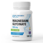 Magnesium Glycinate 500mg [High Potency] 120 Veggie Caps, Chelated for Superior Absorption | No Harmful Additives | Non-GMO, NO Gluten and Dairy, Gentle on Stomach