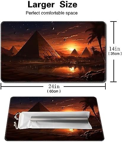 MTG Playmat - Non-Slip Backing Printing, Ideal for Card Game Enthusiasts TCG Playmat (Desert mecca-No Deck)
