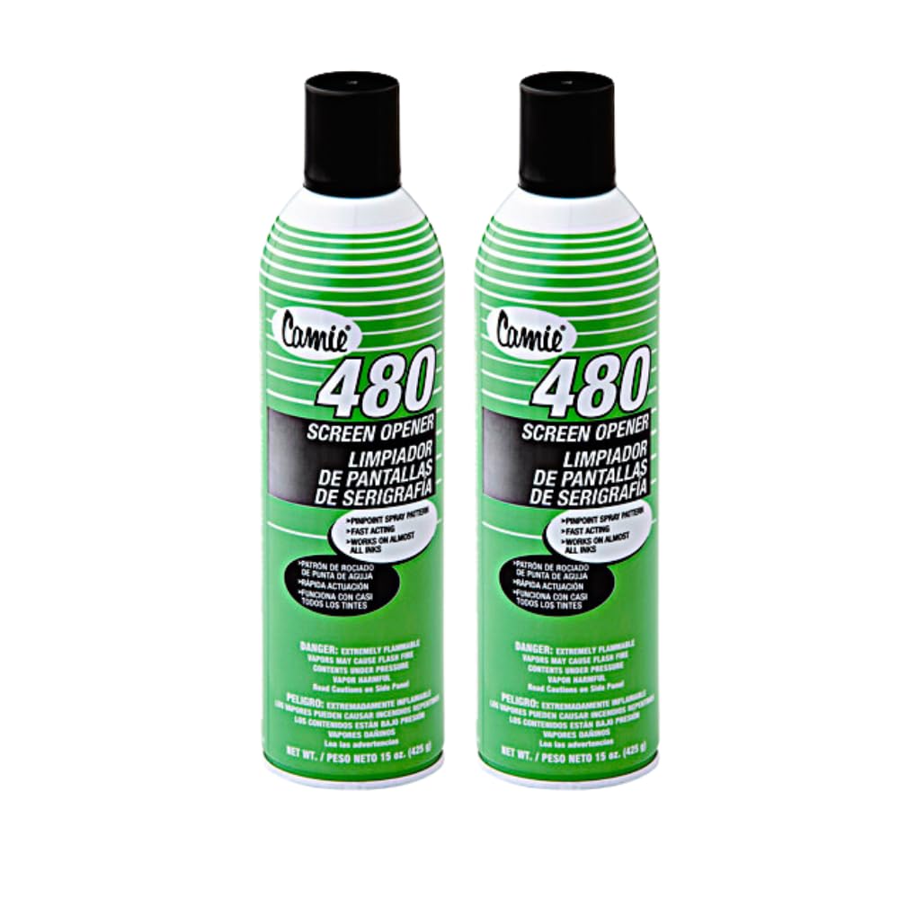 Camie 480 Screen Opener Spray, 20 oz Aerosol Can, 15 oz. (Pack of 2)