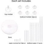 ROYUYE 10 Sets of Balloon Stands for Table Balloon Stand Allowing Balloons To Float Without Helium Tank Balloon Holder Decorations for Birthday Party Wedding Festival Christmas