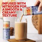 RISE Brewing Co. London Fog Earl Grey Tea, Oat Milk Nitro Latte, Vegan, USDA Organic, Non-GMO, Clean Energy, 7 fl. oz. Cans (12 Pack)