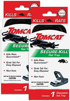 Tomcat Secure-Kill Rat Trap, Features Aggressive Secure Catch Design to Trap and Kill, 2 Traps