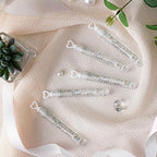 120 Count Wedding Mini Bubble for a Wedding Wands Bulk Heart Bubble Wand for Guests Send Off Party Supplies Valentine Anniversaries Celebration (Eucalyptus)