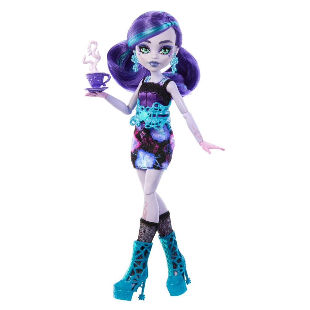 Monster High Skulltimate Secrets Doll & Accessories Set, Garden Mysteries Twyla with Reveal Closet & 19+ Tea Party Surprises Like Clothes