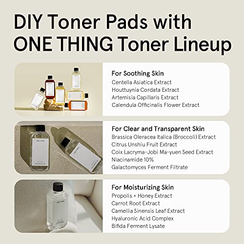 Big Pad Line up (ONE THING Multi Big Pads 70 PCS | DIY Dry Toner Pads, Large Size Exfoliating Soft Lightweight Cotton Face Rounds | Daily Travel Size Refill No Lint Double Sided | Korean Skin Care)