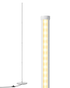 EDISHINE LED Corner Floor Lamp, 57.5" Minimalist Dimmable Sleek Light, Adjustable Height, Tall Floor Lamps for Living Room, Bedroom, Office, 3000K Warm White Light, White