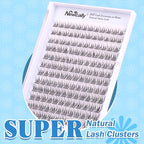 Lash Clusters Kit Natural DIY Eyelash Extension Kit Wispy Individual Lashes Extension CC Curl 9-11MM Lash Bond and Seal Tweezers for Beginner by Newcally