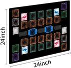 Stitched for Yugioh Playmat, 2-Player, Master Rule Duel Field Zones, Large Card Game Mat, Original Art Designs & Accessories (Basic3)