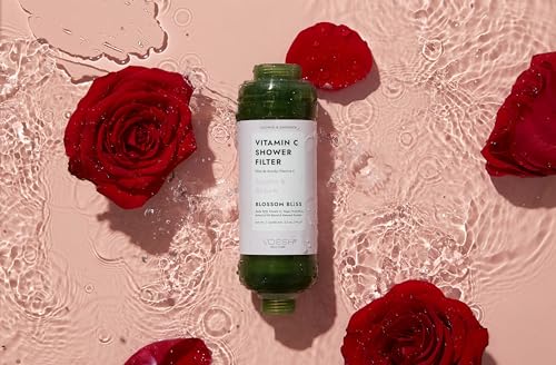 VOESH Vitamin C Shower Filter, Shower Aromatherapy, Water Purifier, Water Softener, Vegan Probiotics, Spa Shower Head, Water Filter, Shower Self-Care