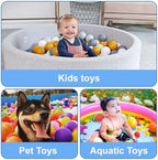 MoonxHome Ball Pit Balls for Toddlers, BPA Free Crush Proof Plastic Toy Balls for Ball Pit, Children's Pool Water Toys, Macaron Ocean Balls for Play Tent 2.15 Inch Pack of 100…