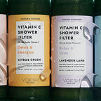 VOESH Vitamin C Shower Filter, Shower Aromatherapy, Water Purifier, Water Softener, Vegan Probiotics, Spa Shower Head, Water Filter, Shower Self-Care