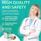 Silicone Scar Sheets, Medical Grade Silicone Scar Tape, Scar Removal Strips for Acne Scars C-Section & Keloid Surgery Scars Sheets Treatment Sheets -1.6"x 60" Roll-1.5M