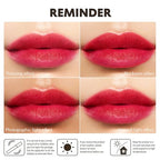 DE'MUMU Red Pink Lipstick Moisturizing for Women Shimmer Tinted Lip Balm Hydrating Nourishing Rasberry Lip Gloss Vegan& Cruelty Free Lip Makeup, ZG116 Crystal