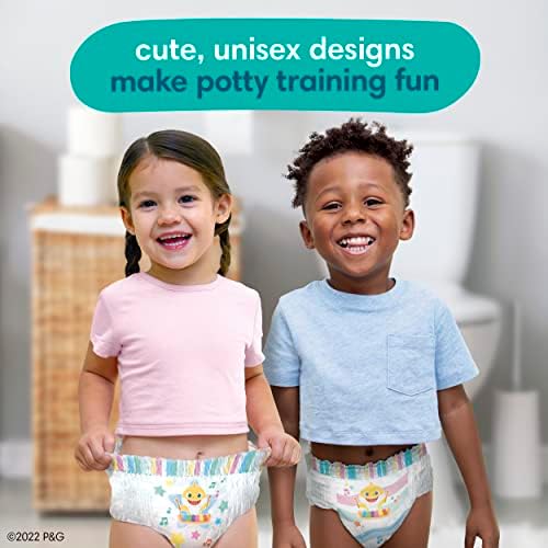 Pampers Training Pants - Pure Protection - Size 4T-5T, 80 Count, Baby Shark Premium Hypoallergenic Potty Underwear