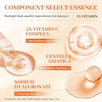 Advanced Vitamin C Gloss Serum - Stabilized Complex with Hyaluronic Acid & Centella | Hydrating Facial Essence for Dullness & Uneven Texture, Sensitive Skin-Friendly Formula, 1 fl oz