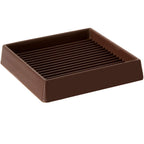 VOCOMO 5X5 Rubber Caster Cups, Non Slip Furniture Pads, Anti-Slip Gripper, Anti Skid Furniture Feet, Anti Slide Floor Protector for Bed Couch Stoppers - 8 Pack Brown