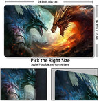 Playmat for MTG, with Free Storage Bags,Game Mat 24 x 14 inches, TCG and Board Game Mat for Cards,Mousepad Desk Mats (Regular,Magic Mat 3)