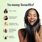 Rosemary Hair Oil for Hair Growth - Strengthening Vegan Hair Growth Oil for Women & Men Amla Castor and Pumpkin Oil - Thickening Hair Serum for Hair Growth for Dry Damaged and Thinning Hair (4 Fl Oz)