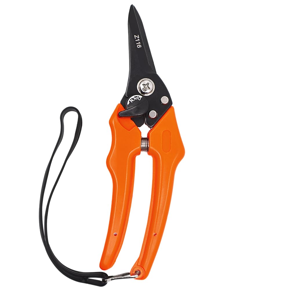 Zenport Z116 Hoof and Floral Trimming Shear with Twin-Blade, 7.5-Inch, for Goat, Sheep, Alpaca and More, Orange