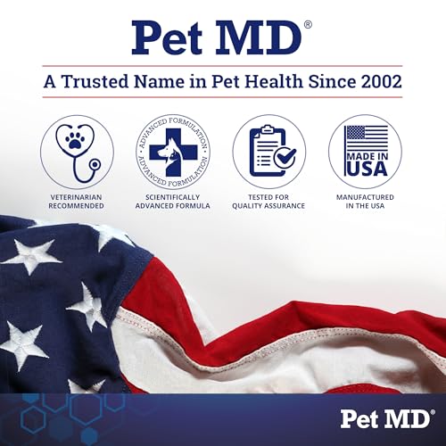 Pet MD Body Spray for Dogs & Cats, Deodorizing Dog Perfume Reduces Static & Eliminates Odor - Long-Lasting Pet Cologne Spray for Dogs - Cherry Blossom