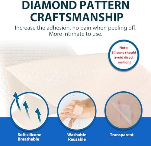 Silicone Scar Tape, Medical Silicone Scar Sheets, Strips, Scars Away, Effective Professional Scar Removal Sheets for Keloids, Tummy Tuck, C-Section, Acne, Burn et (1.6x120 Inch (Transparent))