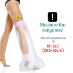 mosago Waterproof Cast Covers for Shower Leg, Soft Comfortable full Leg Protector for Shower Adult, Keep Wound/Bandage Dry Bath, Broken Legs/Knee/Foot/Ankle, Reusable Wound Care Supplies (Pink)