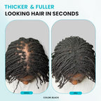 SURETHIK Hair Fibers, 15g (Black), Fills Thinning Hair for Visibly Fuller Look, Conceals Bald Spots, Natural Look, For Men & Women