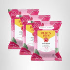 Burt’s Bees Micellar Rose Water Facial Towelettes, 100% Plant Based Cloth; 99% Natural Origin; Remove Makeup, Cleanse, Hydrate; No Oily Residue; All Skin Types; 30 Ct, Pack of 3 (Pack May Vary)