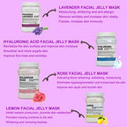 Jelly Mask Powder for Facial Professional Natural Gel Powder hydrojelly Mask Peel Off Face Masks SkinCare, Moisturizing & Hydrating 23 Fl Oz (Hyaluronic Acid) (Lavender)