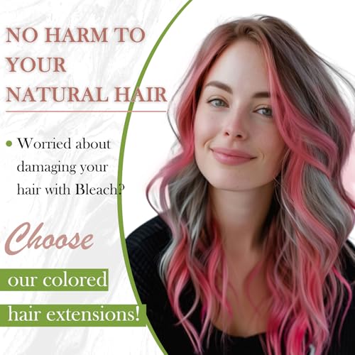RUNATURE Seamless Tape in Hair Extensions Human Hair 22 Inch 25g 10pcs Hot Pink Hair Extensions Tape Ins Skin Weft Invisible Tape in Real Hair Extensions for Women Full Ends Natural Remy Hair