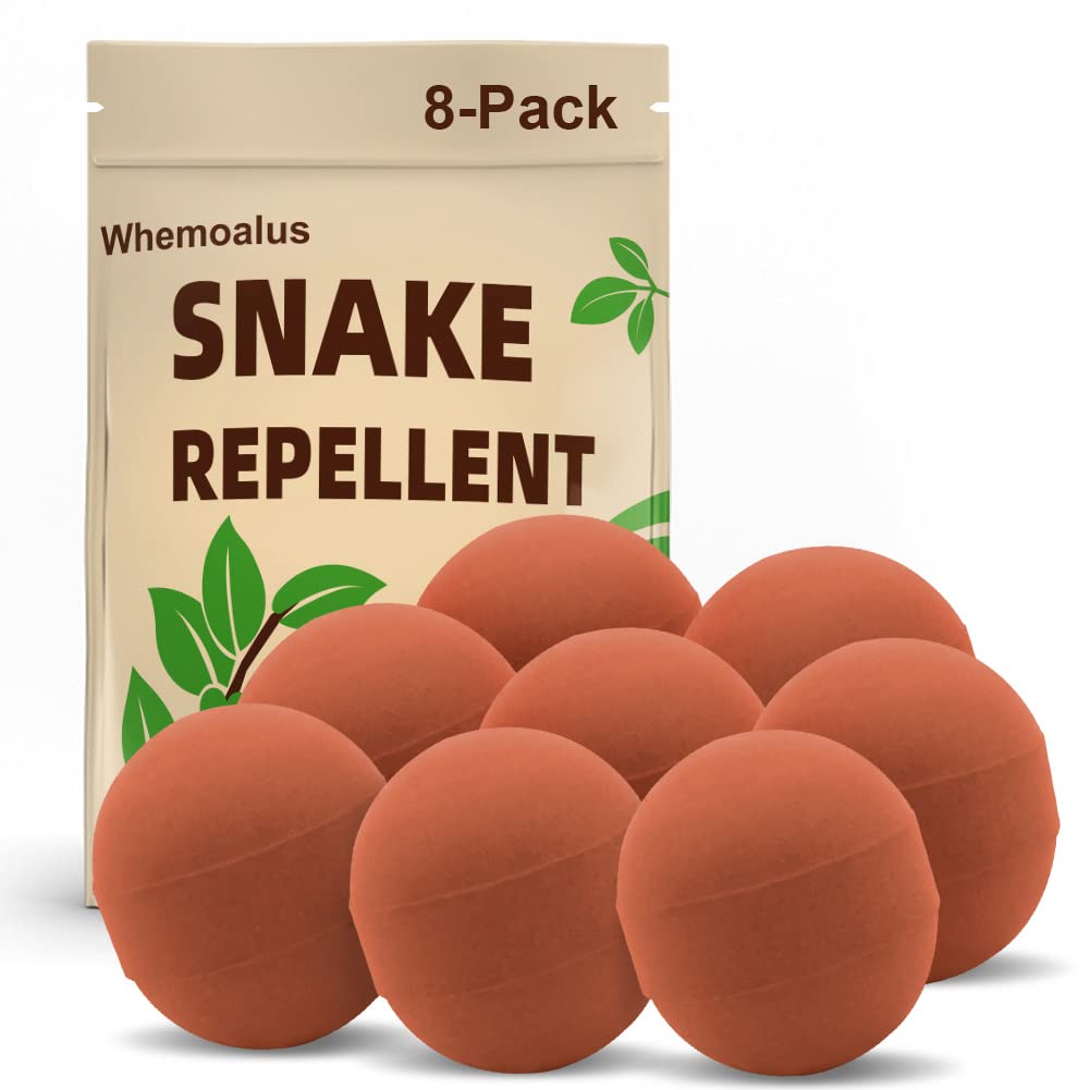 Whemoalus Snake Repellent for Outdoors Pet Safe, Snake Away Repellent for Outdoors, 8-Pack Snake Repellent for Yard, Rattlesnake Repellent for Home, for Yard Garden