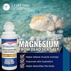 Stirling Menthol Roll On Lotion with Magnesium and 1500mg Pure Hemp - Non-GMO, THC-Free - Fast-Acting Relief for Sore Muscles and Joints, Reduces Swelling and Redness, Promotes Post-Workout Recovery