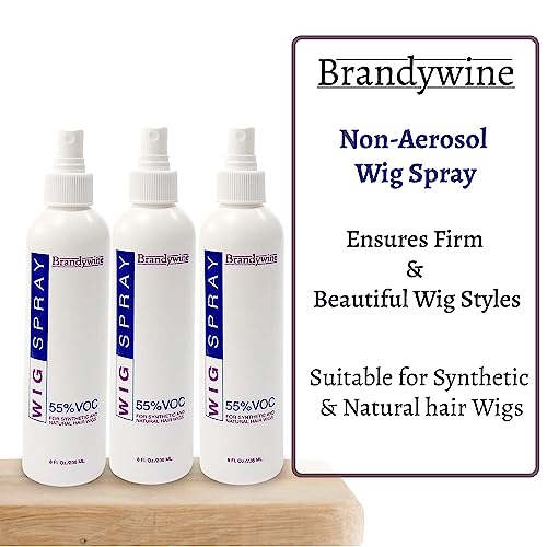 Brandywine Non-Aerosol Wig Spray for Synthetic and Natural Hair Wigs (3 Pack)