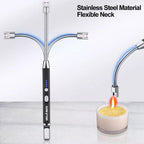 GRILLMATIC Windproof, Rechargeable, Flexible Neck, Lithium Ion, Electronic, Butane Free, Flameless, USB Grill Lighter