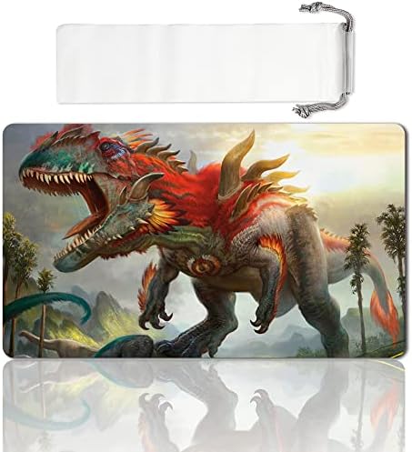 Board Game TCG Playmat Table Mats Games Size 60X35 cm Mousepad Compatible for MTG CCG RPG Trading Card Game (Gishath, Sun's Avatar)