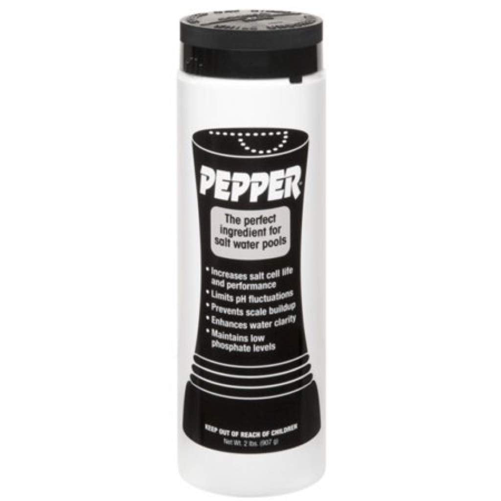 API Pepper - 2lb Salt Water Pool Chemical Maintenance Balancer - White Granular - Prevents Scale, Corrosion, Maintains Low Phosphate Levels