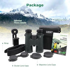 Gosky 10X42 HD Binoculars for Adults with Phone Adapter, High Power Binoculars with BAK4 Prism and FMC Lens, Waterproof Binocular for Bird Watching Hunting Traveling Outdoor Sports