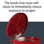 Justrite 10 Gallon Galvanized Steel Oily Waste Can