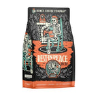 Bones Coffee Company Rest in Peace Decaf Flavored Coffee Beans, Medium Roast Ground Coffee Low Acid Decaffeinated (12 oz)